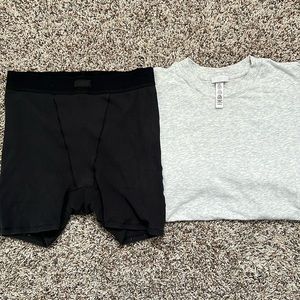 Size medium skims boyfriend tee and boxer set 🖤